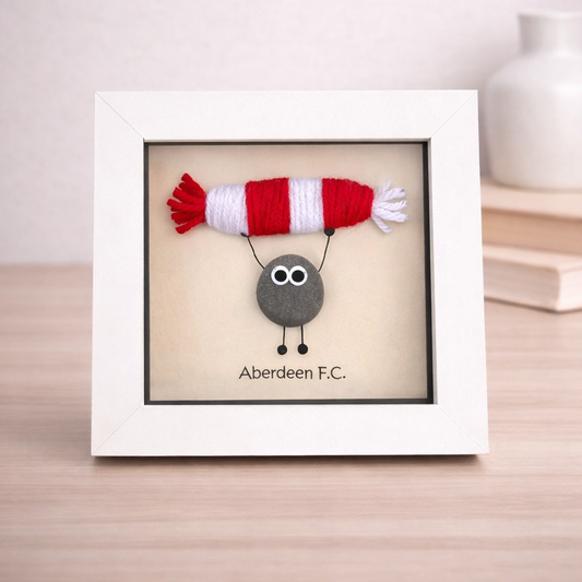 Aberdeen Gift for Football Fan – Handmade Pebble Art Frame – Supporter Decor - Unique Keepsake (Copy)